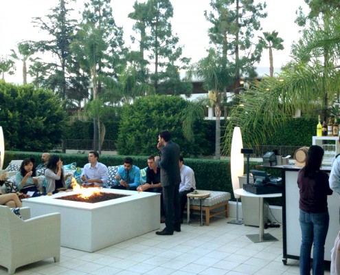 Roofdeck party at the Marriott Hotel in Irvine, CA
