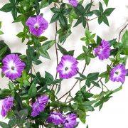 Outdoor Artificial Morning Glory Vine - Purple Flowers