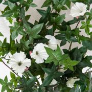 Outdoor Artificial Morning Glory Vine - White Flowers